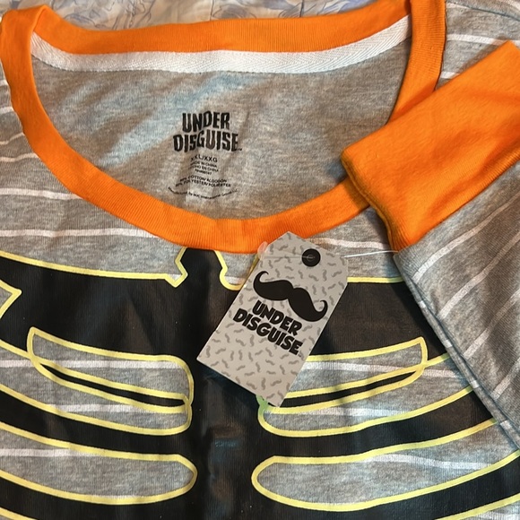 Glow-in-the-dark Skeleton top & bottom by Under Disguise NEW with TAGS - Picture 2 of 5
